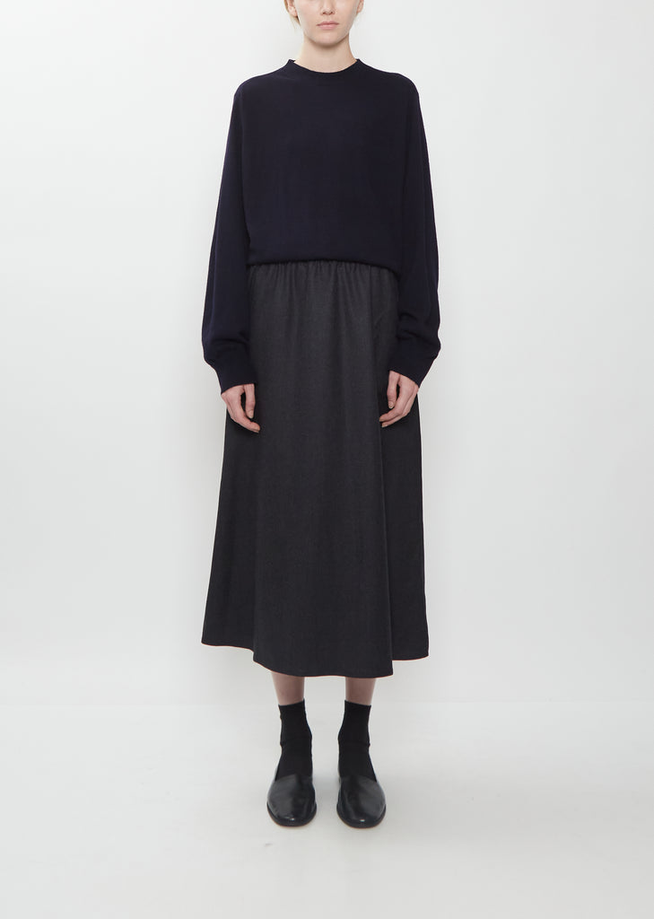 Synne Ultralight Wool Flannel Skirt