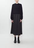 Synne Ultralight Wool Flannel Skirt