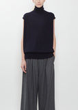 Maia Cashmere Sleeveless Sweater — Midnight