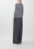 Minerva Cotton Cashmere Rib Knit Tee