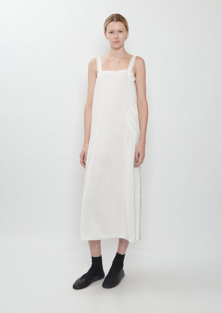 Dize Silk Doupion Slip Dress — Lychee