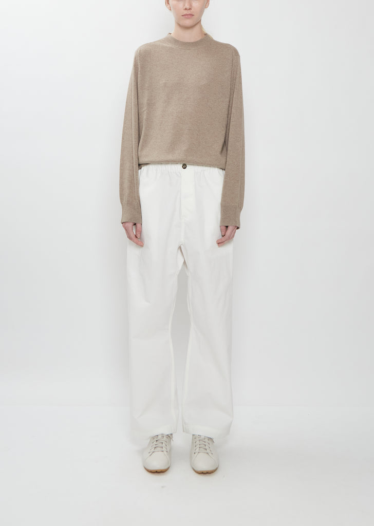 Pinot Winter Cotton Pants — Off White