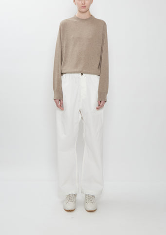 Pinot Winter Cotton Pants — Off White