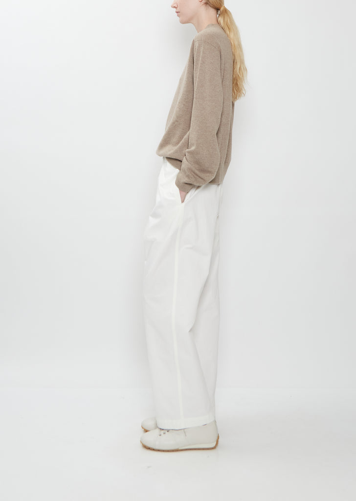 Pinot Winter Cotton Pants — Off White