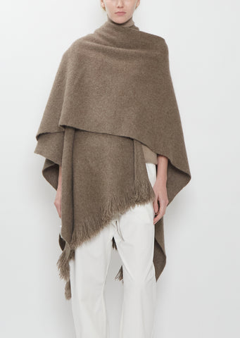 Yak Split Cape — Natural Grey