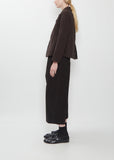 Cotton Blend Soft Loose Blazer — Brown
