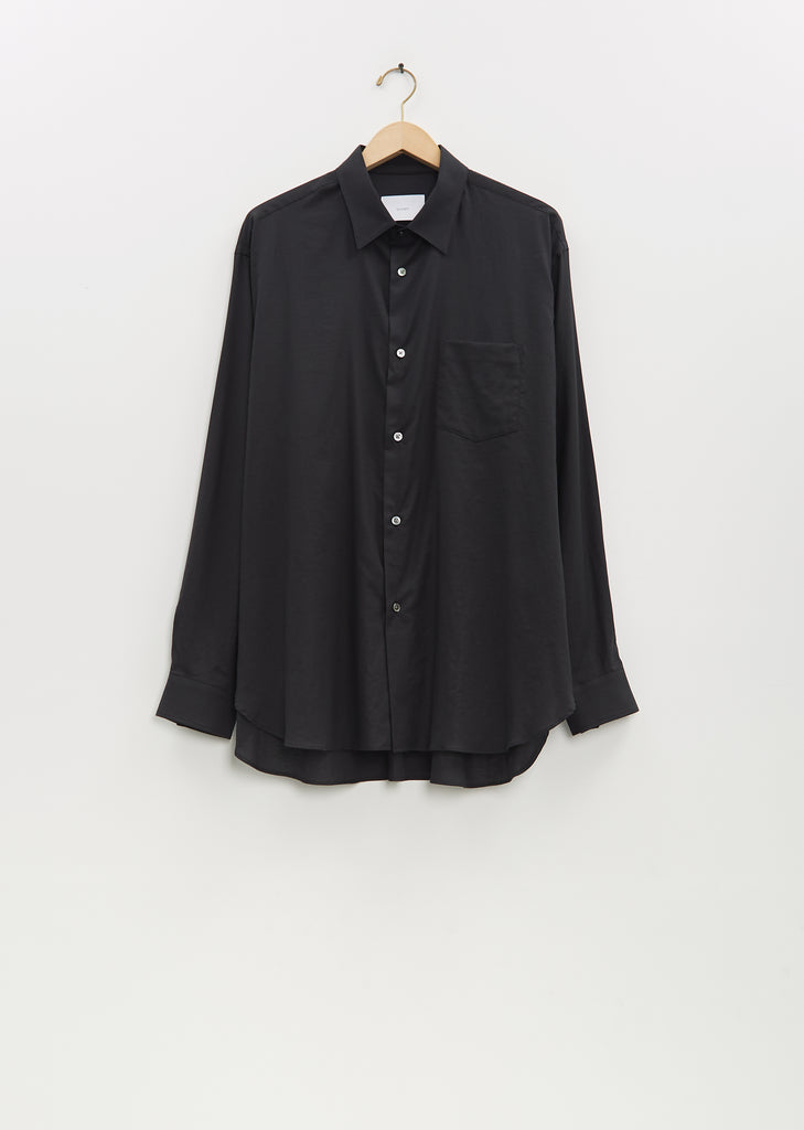 Cotton Silk Oversized Regular Collar Shirt