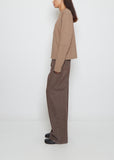Coverstitch Long-Sleeve Cotton Tee