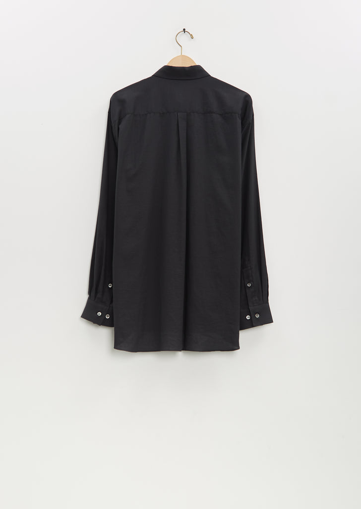 Cotton Silk Oversized Regular Collar Shirt