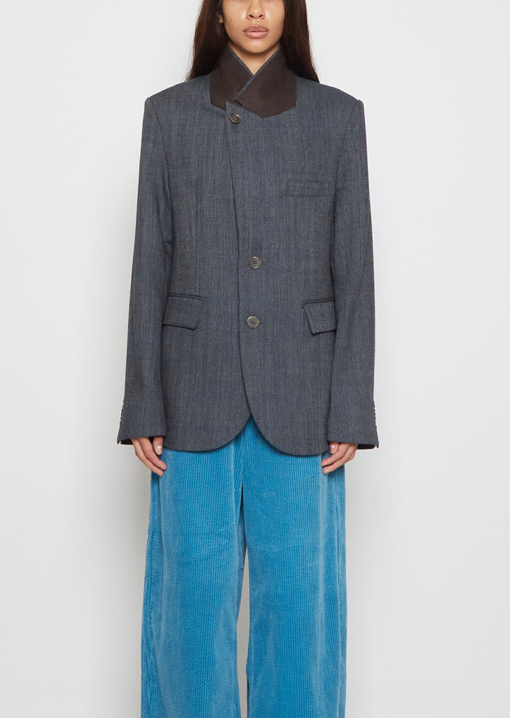 Sporting Wool Suiting Blazer