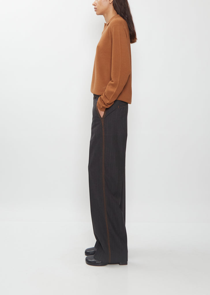 Triple Stitch Wool Trouser