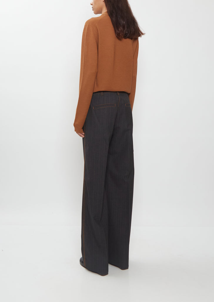 Triple Stitch Wool Trouser