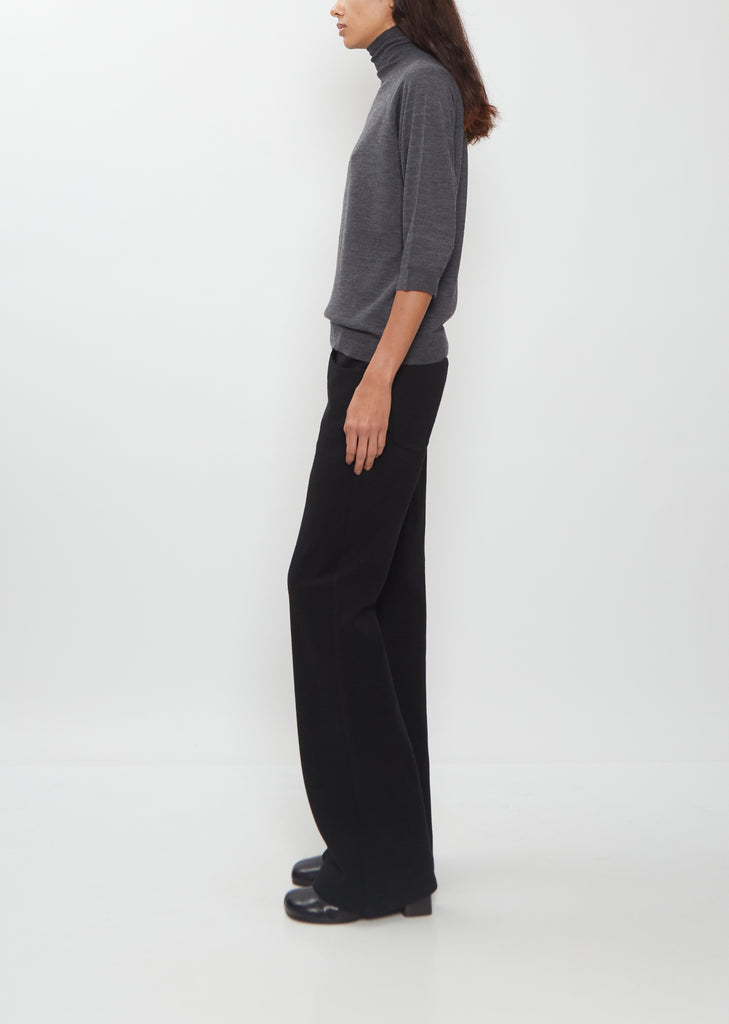 Elbow Turtleneck Merino Wool Top
