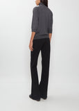Elbow Turtleneck Merino Wool Top