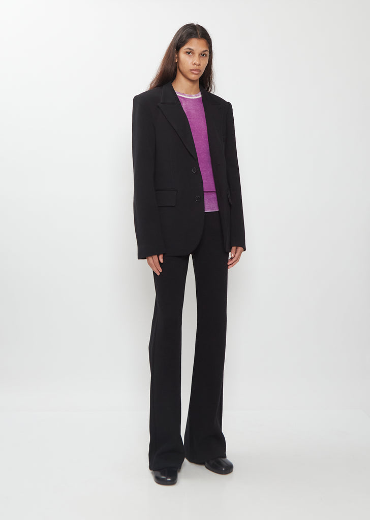 Sporting Wool Knit Blazer