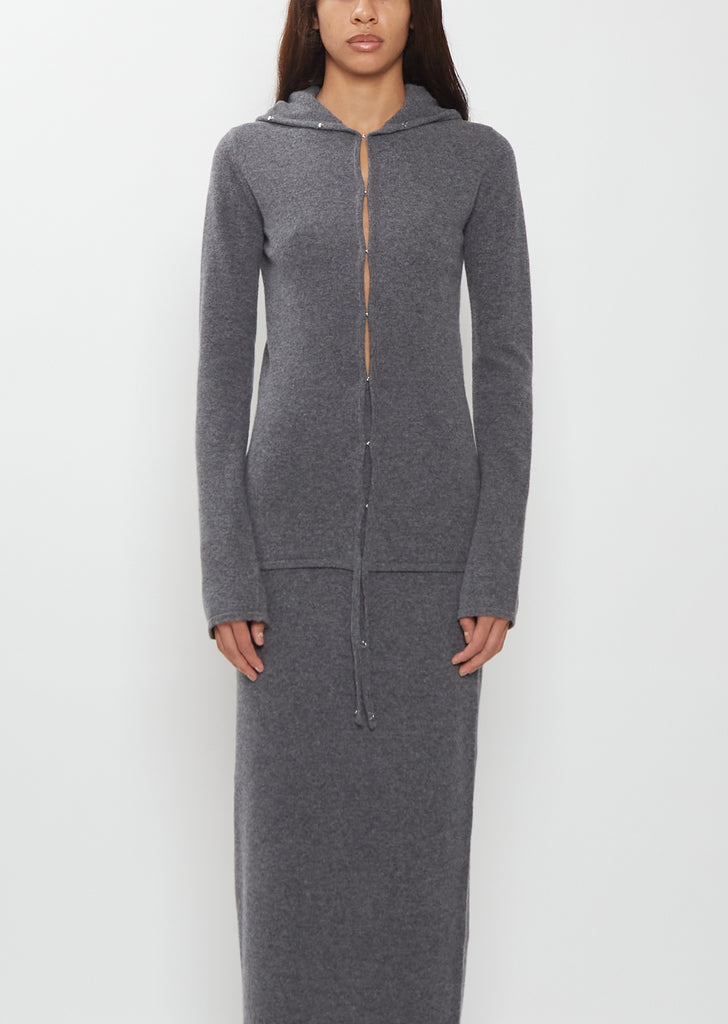 Hook and Eye Merino Wool Cardigan