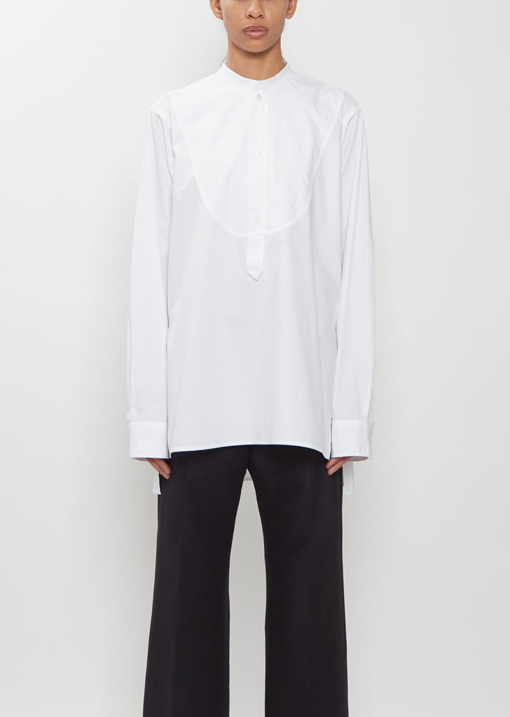 Blain Cotton Poplin Bib Shirt