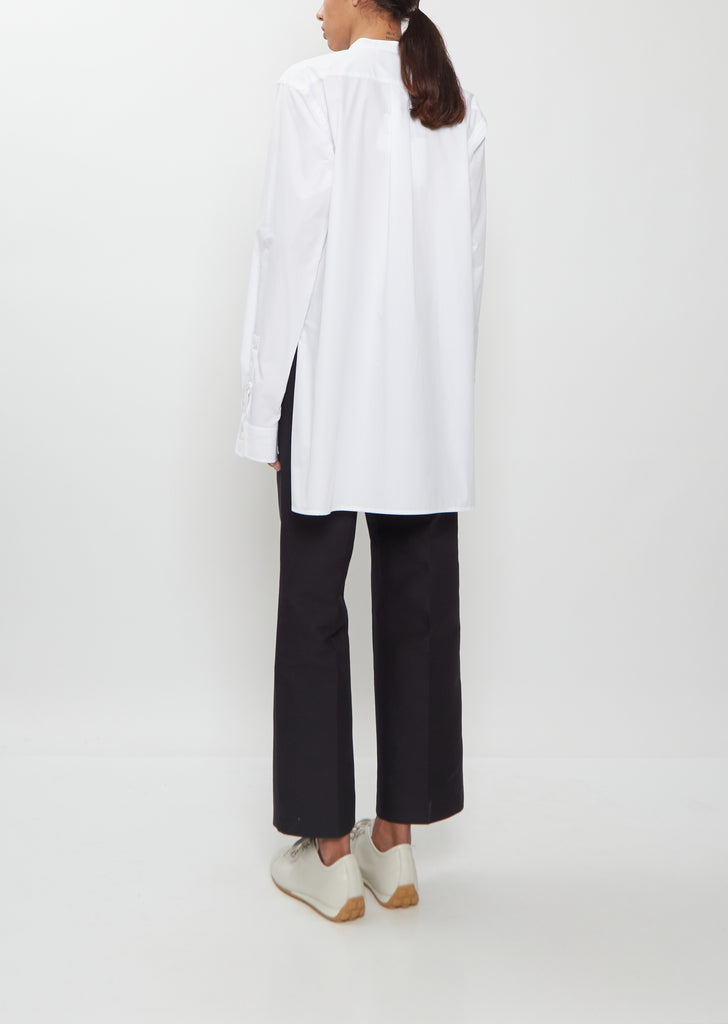 Blain Cotton Poplin Bib Shirt
