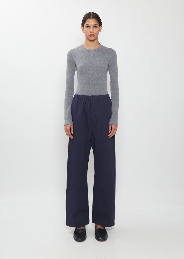 Pinot Winter Cotton Pants — Dark Navy