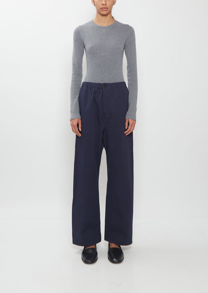 Pinot Winter Cotton Pants — Dark Navy