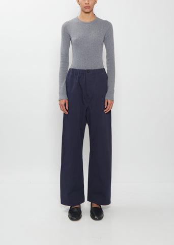 Pinot Winter Cotton Pants — Dark Navy