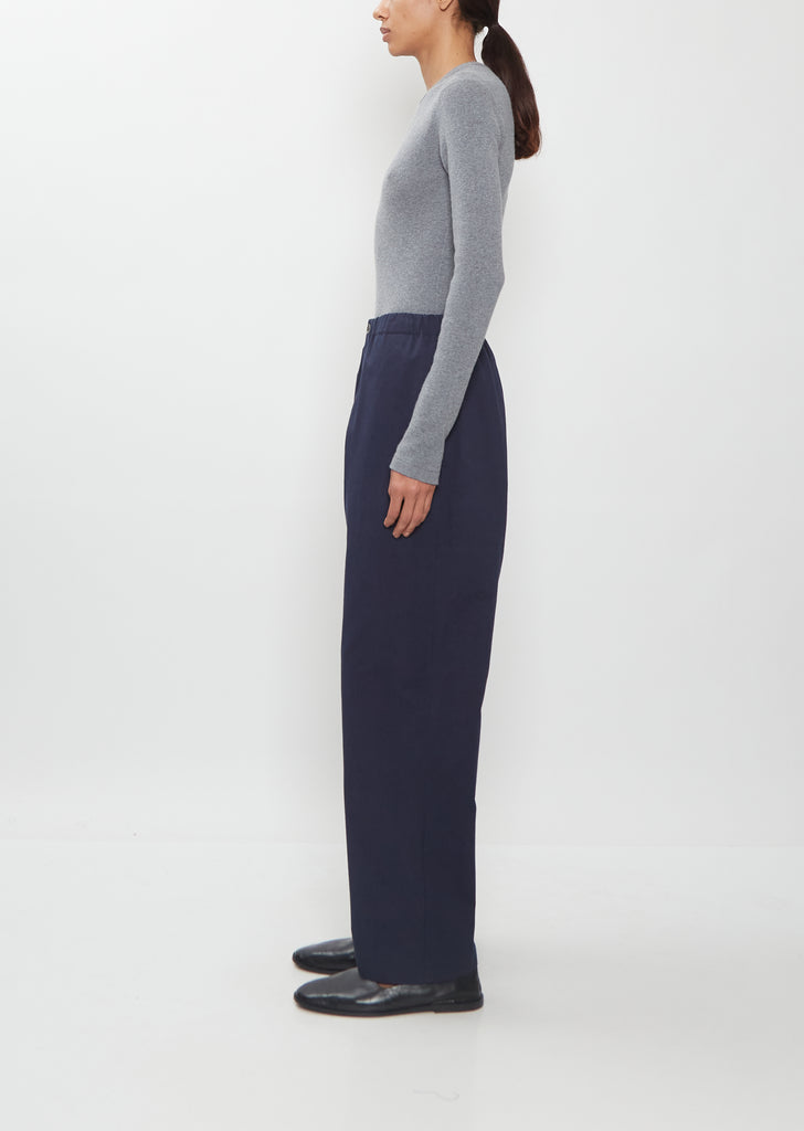 Pinot Winter Cotton Pants — Dark Navy