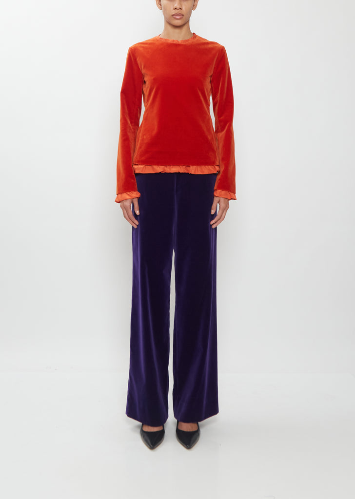 Cotton Velvet Pant