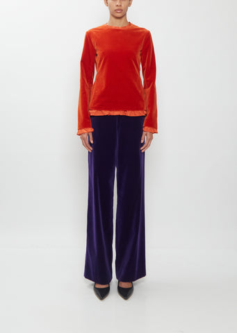Cotton Velvet Pant
