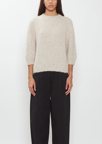Momo Cashmere Silk Sweater — Storm