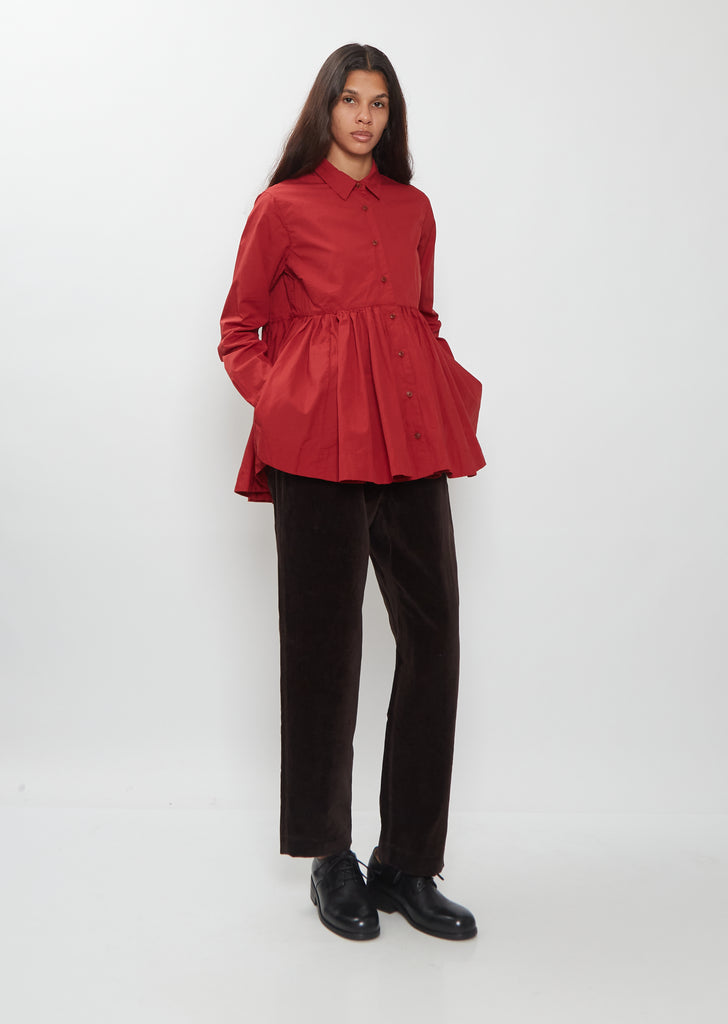 Haloe Chalk Poplin Shirt