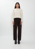 Cloud Cashmere Silk Pattern Sweater — Ivory