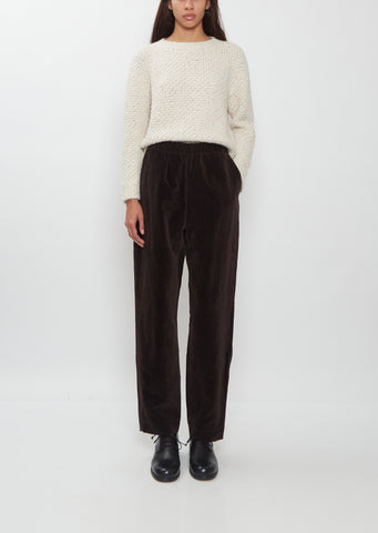 Long Chasse Velvet Pant