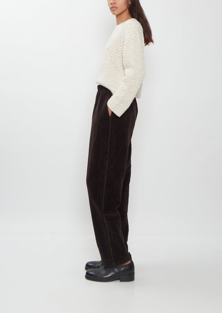 Long Chasse Velvet Pant