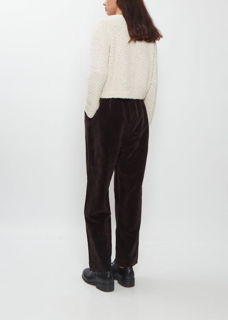 Long Chasse Velvet Pant