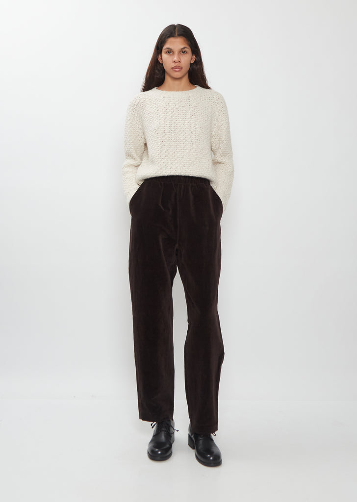 Long Chasse Velvet Pant