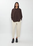 Naomi Light Cotton Shirt — Dark Brown