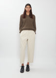 Mini V-Neck Cashmere Sweater — Cacao