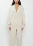 Johnny Cashmere Sweater — Chalk