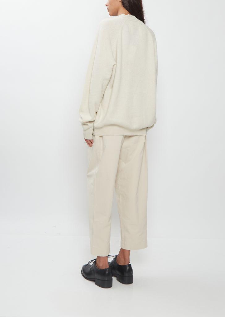 Johnny Cashmere Sweater — Chalk