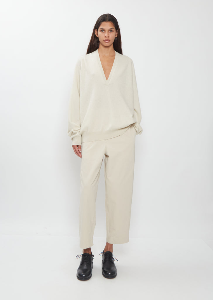Johnny Cashmere Sweater — Chalk
