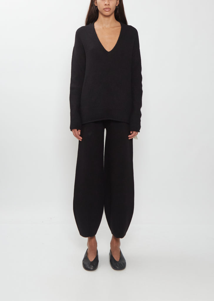 Merino Wool Alpaca Taper Pants