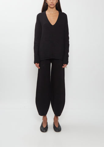 Merino Wool Alpaca Taper Pants
