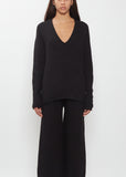 Soft V-Neck Alpaca Cashmere Sweater