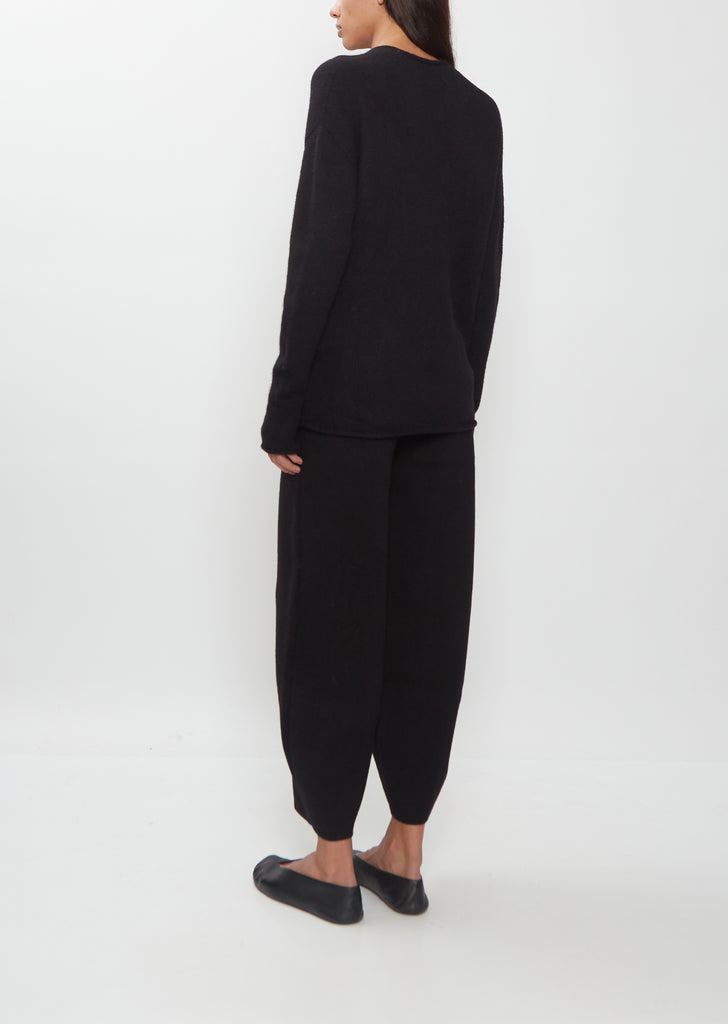 Soft V-Neck Alpaca Cashmere Sweater