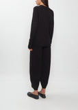 Merino Wool Alpaca Taper Pants