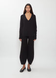 Soft V-Neck Alpaca Cashmere Sweater