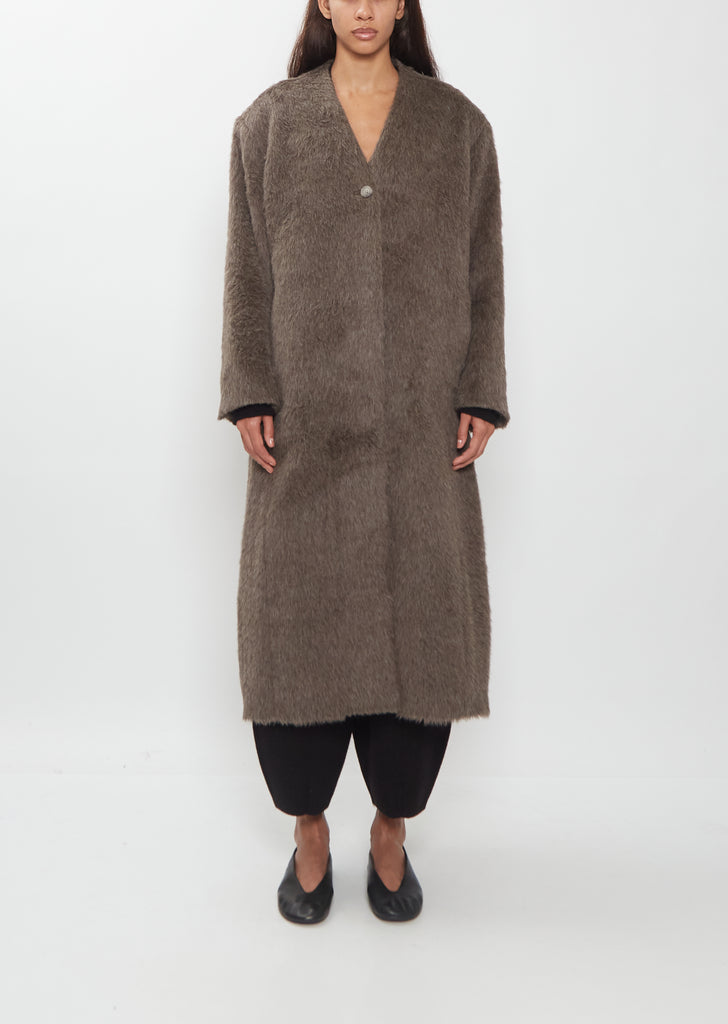 Suri Alpaca Shoulders Coat