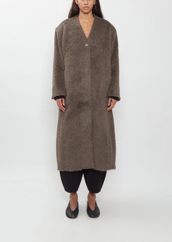 Suri Alpaca Shoulders Coat