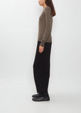 Mini Long Sleeve Cashmere T-Shirt