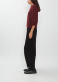 Momo Cashmere Silk Sweater — Burgundy
